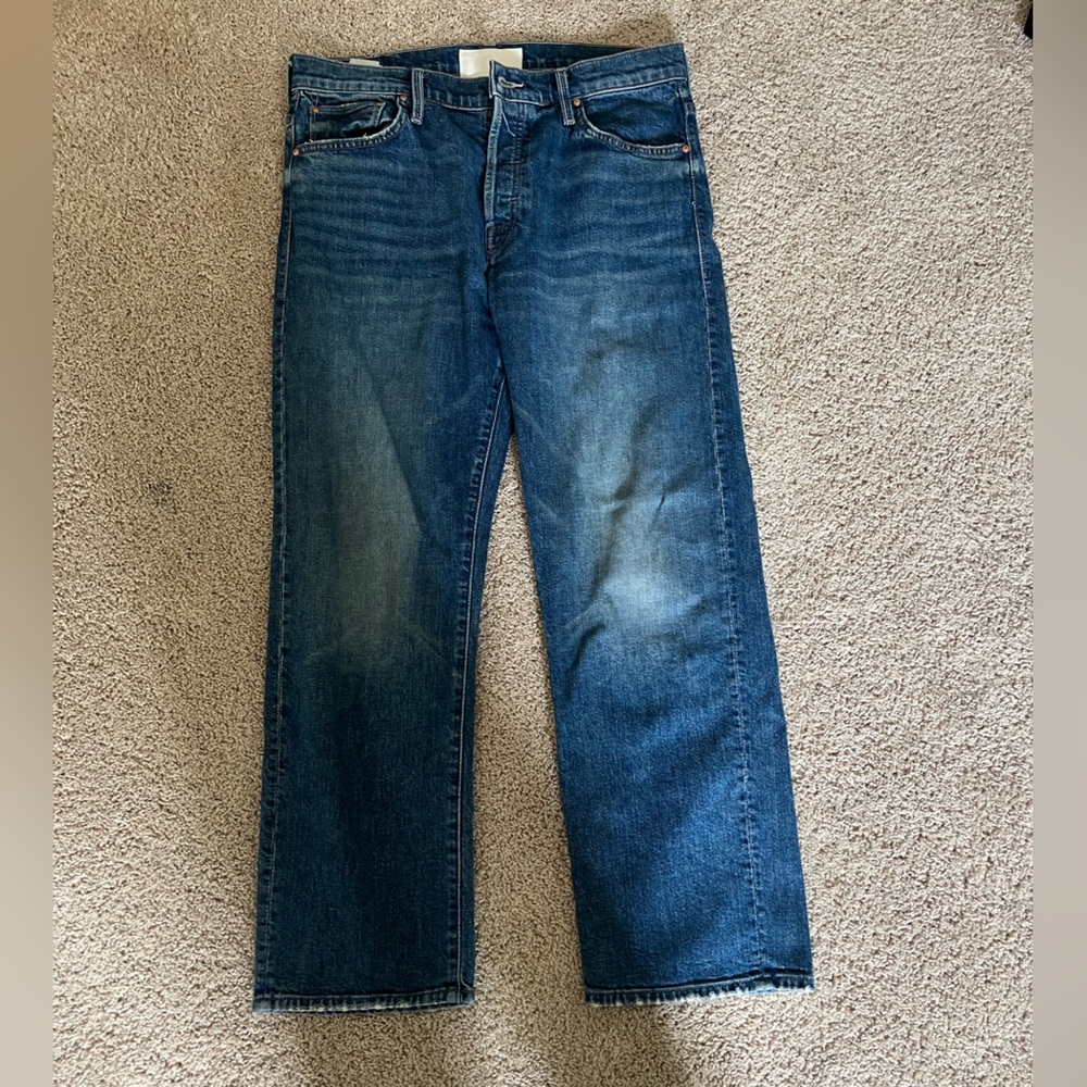 Mother Superior Blue Straight Cut Jeans